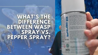 Pepper Spray vs. Wasp Spray - A Myth That Won't Die