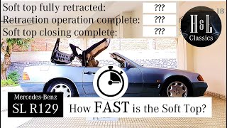 Mercedes-Benz SL R129:  How FAST is the Soft Top?