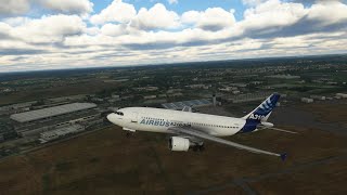 Airbus A310-300, departure from Airbus Factory in Saint-Nazaire, France 🇫🇷 MSFS 2020