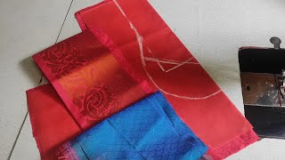 back neck design / silk saree blouse design/ easy way /blousedesigns