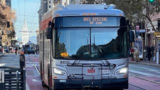 San Francisco MUNI 2016 New Flyer Xcelsior XDE40 8830 on route L Bus Special