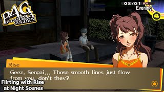 Flirting with Rise at Night Scenes | Persona 4 Golden