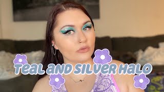 Teal and Silver Eye Makeup Tutorial