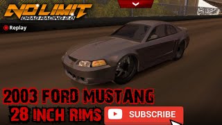 2003 FORD MUSTANG 28 INCH RIMS | NO LIMIT DRAG RACING 2.0 TUNE