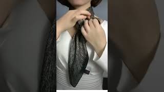 How to tie a tie| how to tie a scarf 🧣#scarffashion #tie