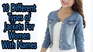 Types of Jackets for women | with names | 10 different types of Jackets|every women must know/have|