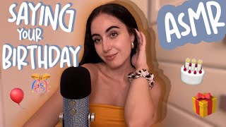 ASMR EN ESPAÑOL // YOU CAN'T GO TO SLEEP TILL I SAY YOUR BIRTHDAY🎂🎁 (& hand sounds for sleep)💤 #asmr