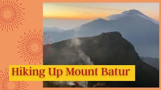 Hiking Up Mount Batur