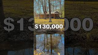 Riverside cabin, new deck, bait pond. Never flooded. $130,000 #houseforsale #countryestate