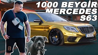 1000 BEYGİR MERCEDES-BENZ S63'Ü ALTIN KAPLADIK!