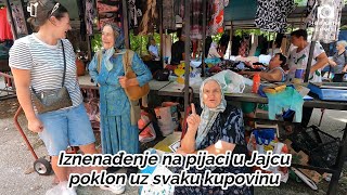 Iznenađenje na pijaci u Jajcu, poklon uz svaku kupovinu