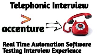 Accenture Automation Testing Interview Experience | Real Time Interview Questions and Answers