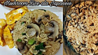 Japanese Mushroom Rice | Masak Nasi Jamur pakai Rice Cooker dan Shoyu enak banget | dirumahaja