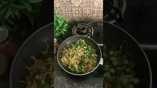 Pyaz Wali Bhindi | Okra fry with Onions Recipe | #youtubeshorts #viral #shortvideo #shorts #ytshorts