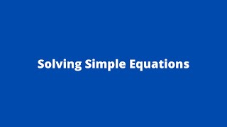 Adobe MathLab Solving Simple Equations 6