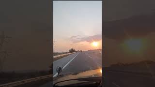 SUNSET DI JALAN TOL CIPALI,jalan jalan dengan suasana senja di tol #shot #shots#jalantol