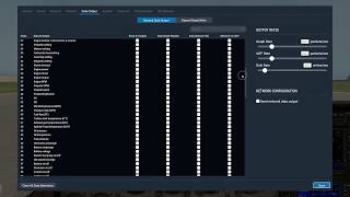 X-Plane 11 Data Output Settings