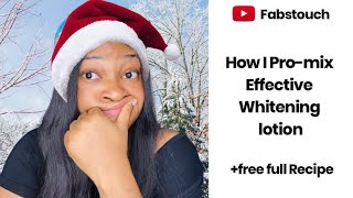 The Best Way To Promix Halfcast lotion | How to Promix Whitening lotion | Secret Spilled!