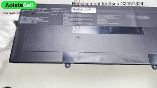 Replacement battery for Asus C31N1824 11.55V 48Wh 3 cells