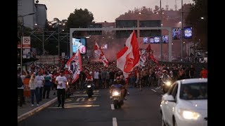 Olympiakos marching in Belgrade ( 01.10.2019 )