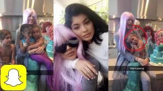 Kylie Jenner at North's MERMAID PARTY on Snapchat | Kylie Snaps