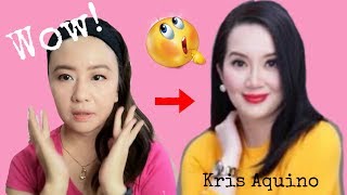 I TURNED MYSELF into KRIS AQUINO / Makeup TRANSFORMATION /  Frances Joy