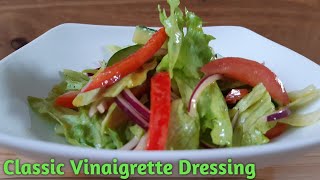 How To Make A Classic Vinaigrette Dressing /සැලඩ් වලට විනිගරෙට් හදමු