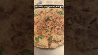 Jowar Ka Pyaaz Kachori Paratha #shorts | Stuffed Jowar Roti | Swadisht Weight Loss Recipe | Bakri