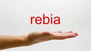 How to Pronounce rebia - American English