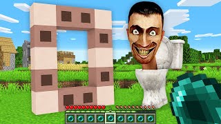 I build SKIBIDI TOILET Portal in My Minecraft World !!! New Secret SCP Portal Challenge !!!