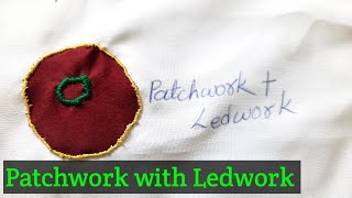 Patchwok with Ledwork // With Thread and Wool // Applique Work