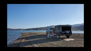 Overland F-250 + DIY Off-Road Trailer EXPLORE LAKE CAMPING!