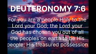 🟥|| DEUTERONOMY  7:6 😇❤️🕊️🙏| GOD HAD CHOSEN YOU ||🟥