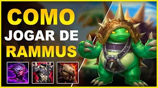 COMO JOGAR DE RAMMUS JG 2023 - LEAGUE OF LEGENDS