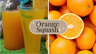 Ramazan Special Orange Squash Recipe | Orange Juice