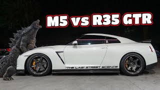 Stage 2 M5 Competition vs Two Nissan R35 GTRs