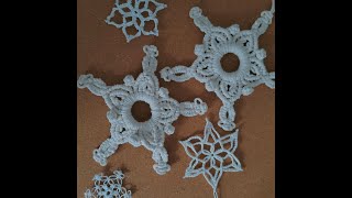 DIY Christmas decorations 🌲 Macrame snowflake ❄️ Macrame tutorial. Macrame Christmas ornament.