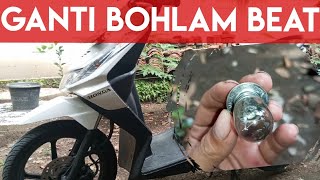 Cara Mengganti Bohlam Depan Honda Beat #honda #matic #beat