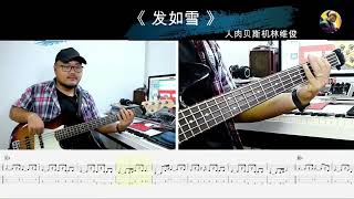 第591期 《发如雪》周杰伦 贝斯翻弹 bass cover 人肉贝斯机林维俊#basscover #cover #bassguitar