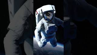 Spaceman astronaut floating in outer space