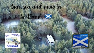 A sunny and snowy trip to Scotland in the motorhome