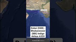 Dubai (DXB) - Bhubaneswar (BBI) Indigo Airbus A320 #shorts