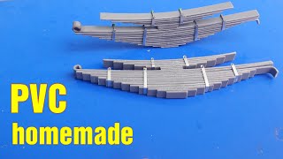 How to make RC truck Leaf Springs from PVC | Vang Hà