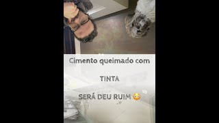 Como pintar parede Cimento queimado com tinta fácil e rápido! Renovando espaço p pizza