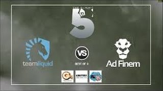 DOTA 2 : Ad Finem Vs Team Liquid - The Summit 5 LAN Finals Day 2