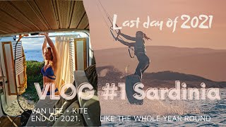 Sardinia #Travel Vlog 1 - Last day of 2021 spend on... kitesurfing!