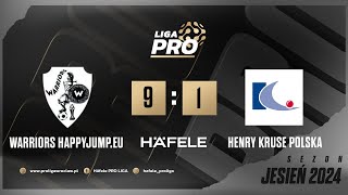 Skrót | WARRIORS HAPPYJUMP.EU - HENRY KRUSE POLSKA 9:1, Sezon Jesień 2024,Häfele PRO Liga,12.11.2024