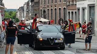 bravo les diables rouges, match foot Belgique contre Danemark, la joie