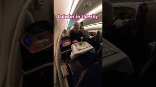 Lobster on a plane! #businessclass #finedining #singaporeairlines