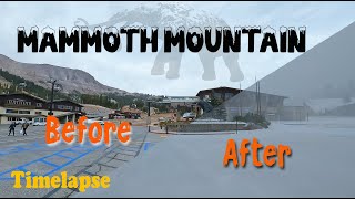 Mammoth mountain first snow storm 10x speed timelapse in Mammoth Lakes Ca in 4K